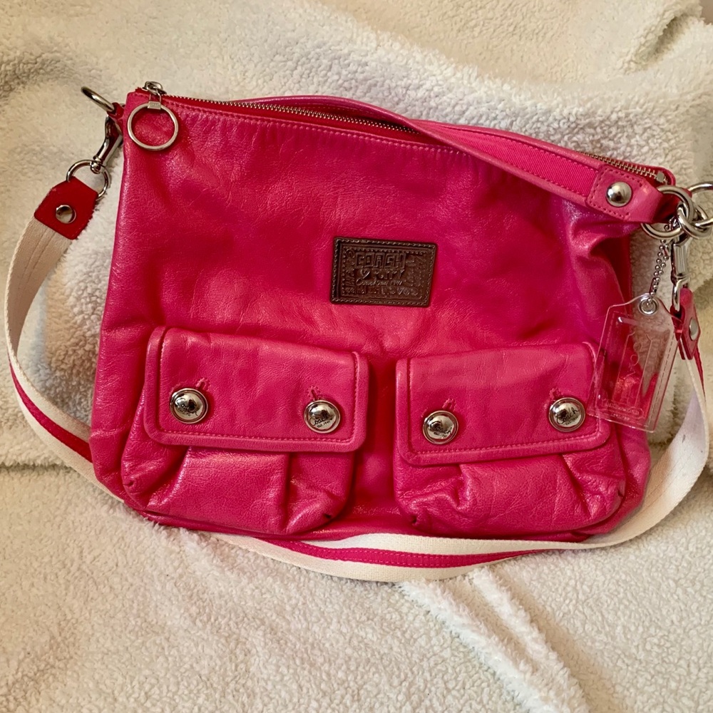Pink Leather Coach Shoulder/Crossbody